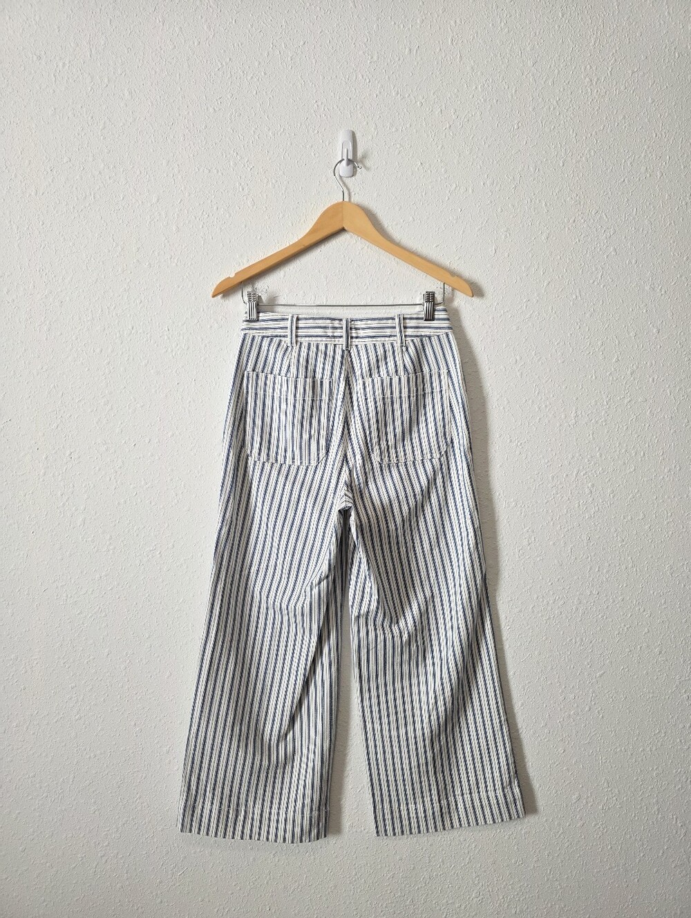NEW Madewell Wide Leg Striped Jeans 26 - Picture 6 of 8